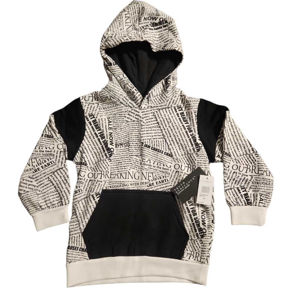 NWT Kids AOP hoodie size 4t